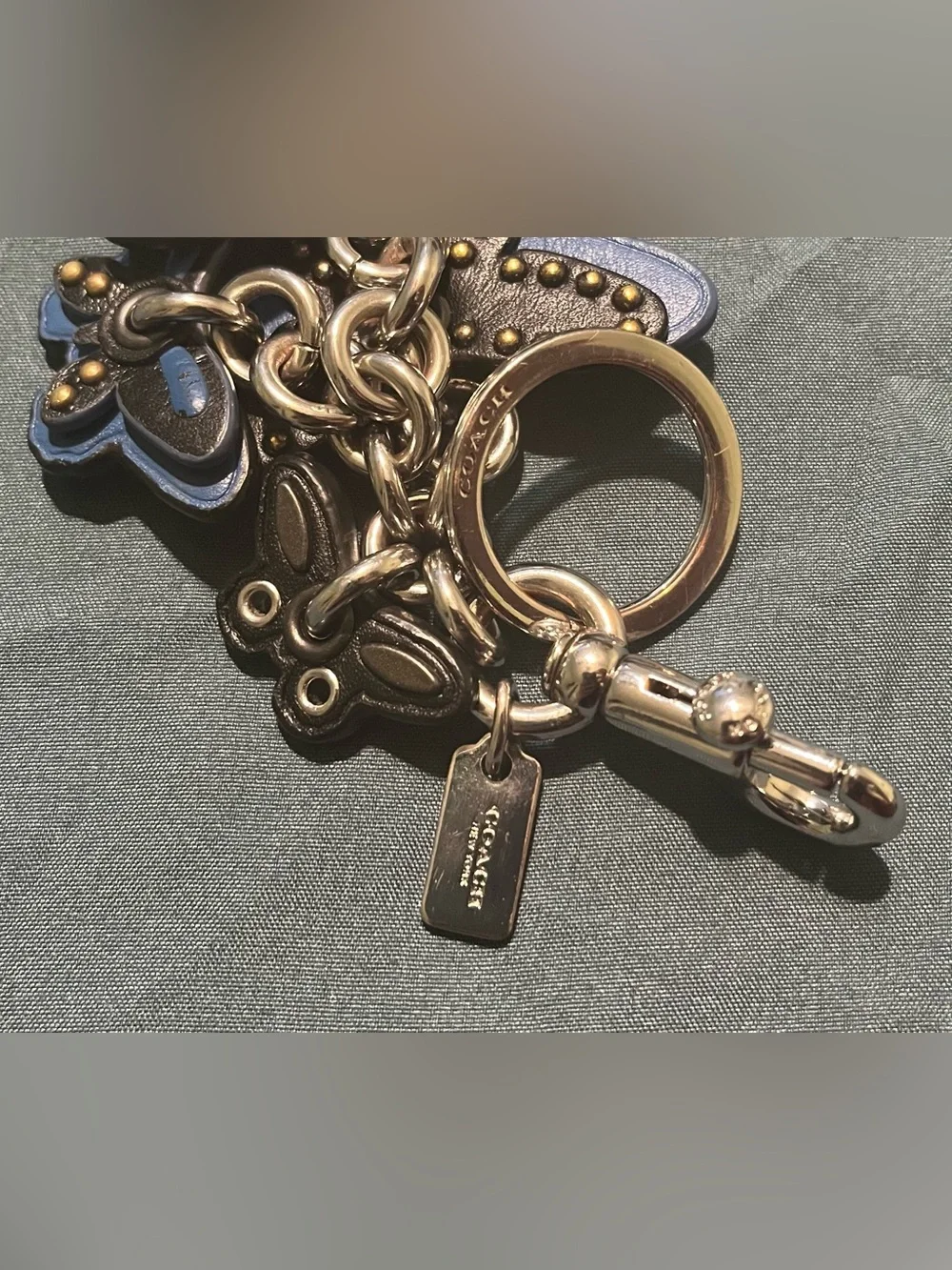 Coach Butterfly Cluster Bag Charm Keychain! - Picture 8 of 9